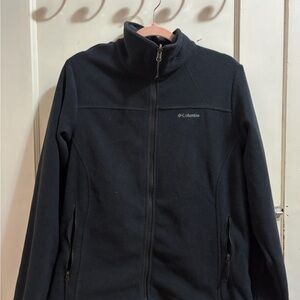 Columbia Black Jacket with Blue Accent